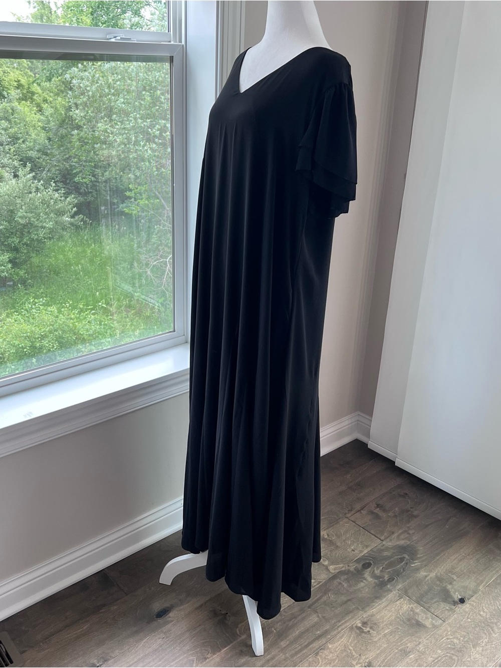 Chico’s NWT maxi black flowy beautiful dress size 3 - Picture 3 of 10